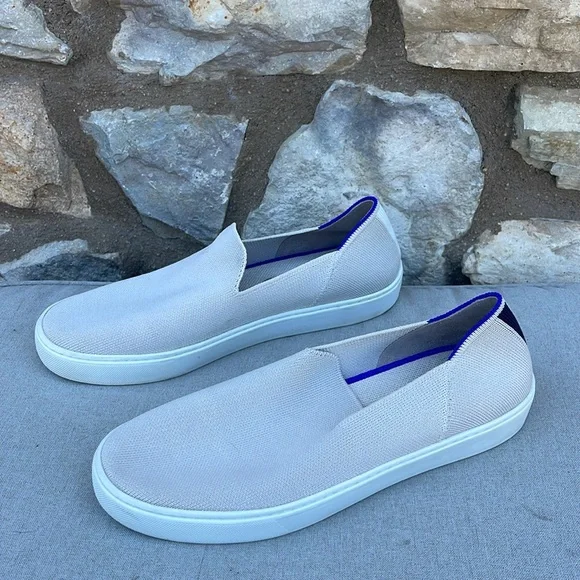 Rothy's Cream and Blue Slip-On Loafers size 9.5 - Picture 7 of 8
